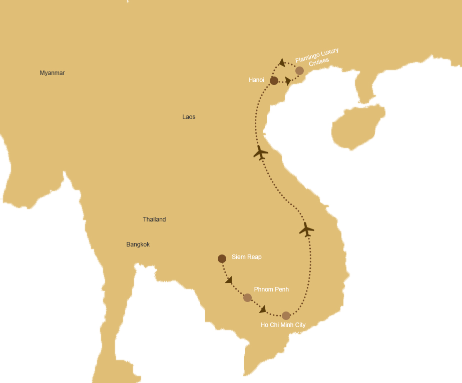 vietnam Route Map